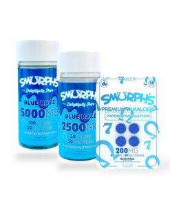 Smurph's 7-Hydroxymitragynine Kratom Extract Tablets Blue Razz 50mg Per Tablet