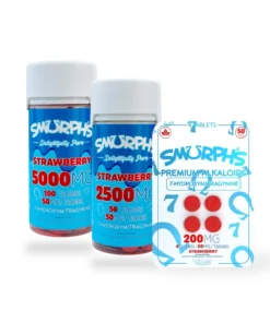 Smurph's 7-Hydroxymitragynine Kratom Extract Tablets Strawberry 50mg Per Tablet